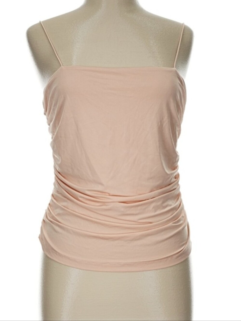 NWT Future Collective Peach Ruched Side Tank Top